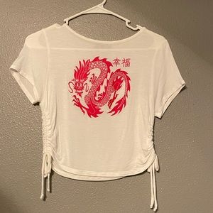 Red Dragon Crop Top
